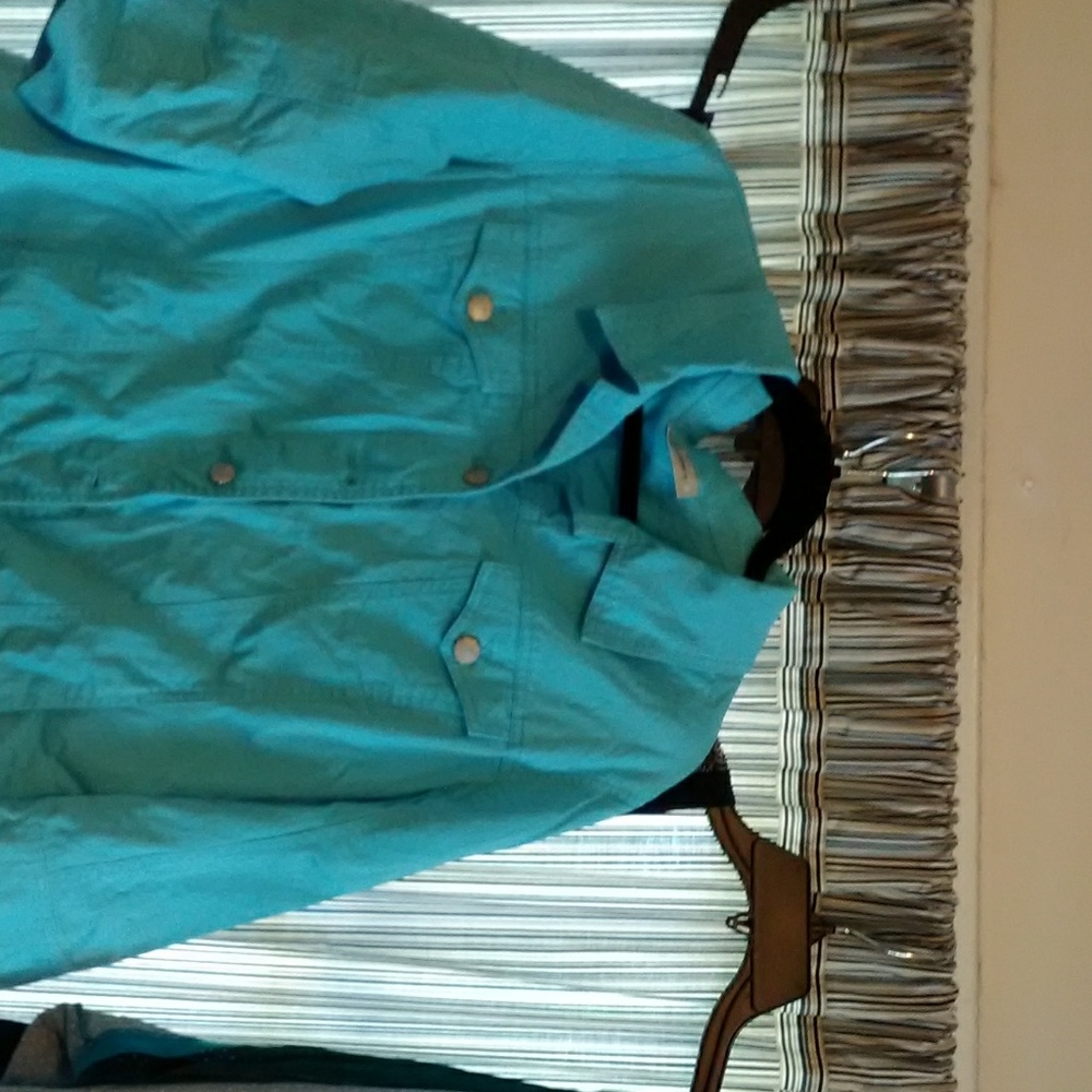 Lightweight canvas 3/4 sleeve jacket
